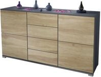 Vladon Sideboard Rova V1 (Kommode mit 4 T&uuml;ren, 4 Schubladen, Made in Germany),