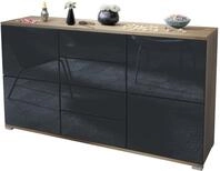 Vladon Sideboard Rova V1 (Kommode mit 4 T&uuml;ren, 4 Schubladen, Made in Germany),...