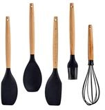 KINVARA Kochbesteck-Set K&uuml;chenhelfer aus Silikon, 5er-Set
