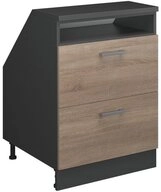 Vicco Kommode Rion, Sonoma/Anthrazit, 60 x 81.6 cm mit 2 Schubladen,...