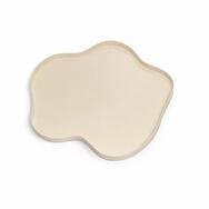 LOFT42 Dekotablett LOFT42 Serva Tablett aus organischem Metall &ndash; Beige &ndash;...