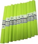 Werola Transparentpapier WEROLA Feinkrepp APFELGR&Uuml;N 10 Rollen 50x250cm Roll