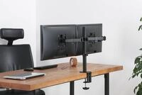 HALTERUNGSPROFI Monitor-Halterung Dual Tischhalterung Office-414, (bis 32,00 Zoll,