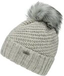 chillouts Beanie Anni Hat Strukturierte Strickm&uuml;tze mit abnehmbarem Kunstfell-Pompon