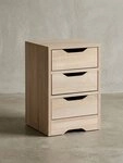 KADIMA DESIGN Nachttisch Nachtkonsole WL5.705 31x49x31 cm Sonoma mit 3...