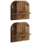 vidaXL Wandregal 41 x 135 x 375 cm Wandregal 2 stk Altholz 41x13,5x37,5 cm