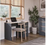 Vicco Schreibtisch Ruben, Anthrazit/Artisan-Eiche, 110 x 50 cm mit 4 Schubladen