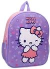 SANRIO Kinderrucksack Hello Kitty mit 3D Motiv und Mesh Seitenf&auml;chern (Packung)
