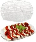 van Well Servierplatte 2er Set St. Tropez Servierplatte Glas rechteckig 25,5 x...