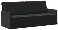 vidaXL Sofa 190 x 81 x 82 cm 3-Sitzer Sofa Schwarz 190x81x82 cm Samt V, 1 Teile