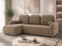 MIRJAN24 Ecksofa Gizefa, mit Bettkasten und Schlaffunktion, R&uuml;ckenlehne in Form