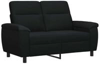 vidaXL Sofa 158 x 90 x 95 cm Sofa Schwarz 158x90x95 cm Stoff, 1 Teile