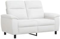 vidaXL Sofa 158 x 90 x 95 cm Sofa Wei&szlig; 158x90x95 cm Stoff, 1 Teile