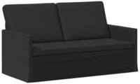 vidaXL Sofa 150 x 81 x 82 cm 2-Sitzer Sofa Schwarz 150x81x82 cm Stoff, 1 Teile