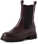Chelseaboots TAMARIS, Damen, Gr. 37, w&auml;rmend, bordeaux, Elastischer Einsatz,