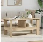 vidaXL Couchtisch vidaXL Couchtisch Sonoma-Eiche 90 x 50 x 45 cm Holzwerkstoff