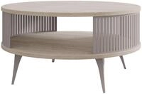 MIRJAN24 Couchtisch Roenni Cashmere, Beine und Seiten aus Stahl, 75x75x44 cm