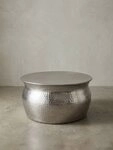 KADIMA DESIGN Couchtisch Couchtisch 60x30,5x60cm Aluminium Silber Beistelltisch