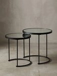 KADIMA DESIGN Satztisch Design Beistelltisch Rund &Oslash; 50/42 cm - 2 teilig...
