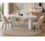 Beautysofa Esstisch PRESTIGE runder Design-Tisch ausziehbar &Oslash; 100&ndash;180 cm...
