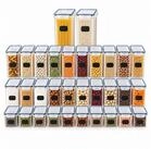 relaxdays Vorratsdose Set mit Klickverschluss, Kunststoff, (32-tlg), 32er Pack