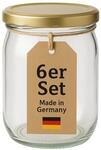 BigDean M&uuml;slibox 6 St&uuml;ck Overnight Oats Gl&auml;ser Extra gro&szlig;e &Ouml;ffnung, Glas,...