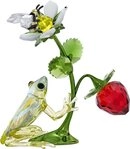 Swarovski Dekofigur Kristallfigur Sammelfigur Idyllia Frosch (1 St), Swarovski&reg;