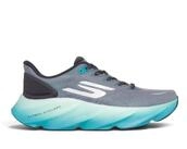 Skechers Aero Burst grau/blau Herren Laufschuh