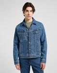 Jeansjacke LEE "RIDER_JACKET", Herren, Gr. XXL, blau (belmont), Denim/Jeans,