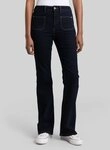 TOM TAILOR Denim Weite Jeans Jeanshosen TTAVA FLARED Jeans mit aufgesetzten...
