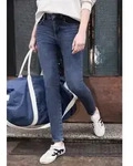 STREET ONE STUDIO Skinny-fit-Jeans Middle Waist blau 32