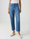 OPUS PANTS Relax-fit-Jeans MELLY RELAX mit Powerstretch Mid Rise verdeckter...