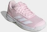 Tennisschuh ADIDAS PERFORMANCE "COURTFLASH KIDS", Jungen, Gr. 37, rosa (distilled