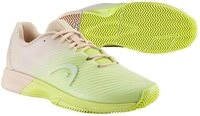 Head Revolt Pro 4.0 Clay/Sandplatz beige/limegr&uuml;n Damen Tennisschuh