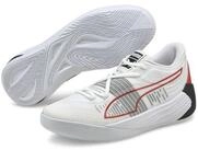 PUMA Hallen-Indoorschuhe Fusion Nitro weiss/rot Herren Badmintonschuh