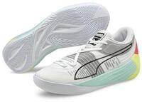 PUMA Hallen-Indoorschuhe Fusion Nitro weiss/hellblau Herren Badmintonschuh