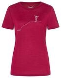 SUPER.NATURAL Print-Shirt Merino T-Shirt W GIPFELGL&Uuml;CK TEE w&auml;rmender