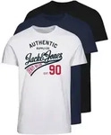 Jack & Jones Rundhalsshirt JJETHAN TEE SS CREW NECK 3PK MP NOOS (Packung,...