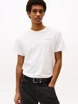 T-Shirt TOMMY JEANS "TJM SLIM LINEAR CHEST TEE EXT", Herren, Gr. 3XL, beige (ecru),