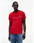 Tommy Hilfiger T-Shirt TOMMY LOGO aus reiner Baumwolle rot L (50)