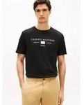 Tommy Hilfiger T-Shirt BRAND LOVE MONO STACK aus Jersey mit Logo schwarz L (50)