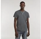 G-STAR T-Shirt Nifous Rundhals, mit Rippeinsatz