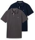 TOM TAILOR Poloshirt Regular (Packung, 2-tlg) im Doppelpack