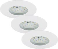 Briloner Leuchten LED Einbaustrahler Briloner 3er Set LED Einbauleuchten Attach wei&szlig;