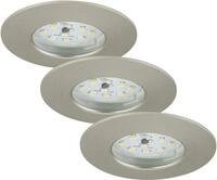 Briloner Leuchten LED Einbaustrahler Briloner 3er Set LED Einbauleuchten Attach,