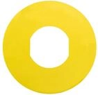 Schneider Electric Metallschild Schneider Electric Not-Aus-Schild D=60 ge blanko