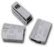 WAGO Verbindungsdosenklemme 20 St&uuml;ck WAGO Leuchtenklemme, 1x 1,0-2,5mm&sup2;, grau