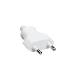 Bachmann Euroflachstecker wei&szlig; Stromadapter, 0 cm, Schraubanschluss VE 3 Stk....