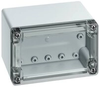 SPELSBERG Montagedose TG Kunststoff-Geh&auml;use IP67 10150401, (Deckel Transparent)