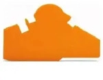 WAGO Abdeckplatte WAGO GmbH& Co. KG Abschlu&szlig;- u.Trennplatte orange, 1,5mm dick